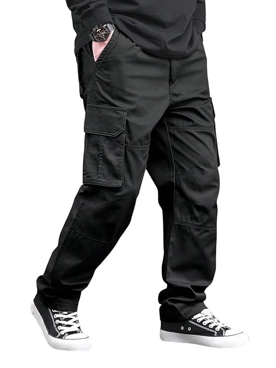 Lymio Cargo for Men | Cotton Cargo Pant | Drawstring Waist Pant