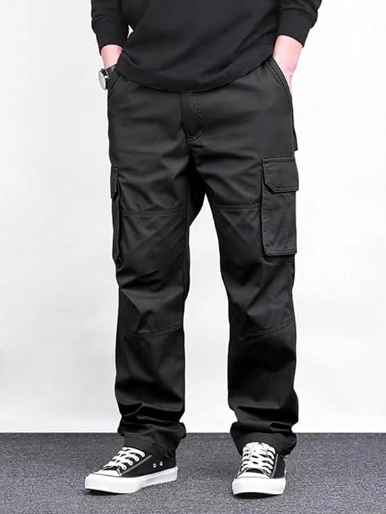 Lymio Cargo for Men | Cotton Cargo Pant | Drawstring Waist Pant - Image 3