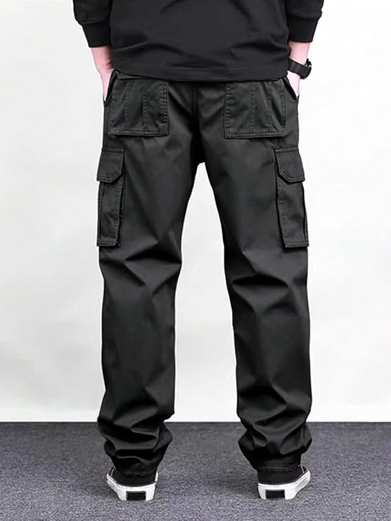 Lymio Cargo for Men | Cotton Cargo Pant | Drawstring Waist Pant - Image 4