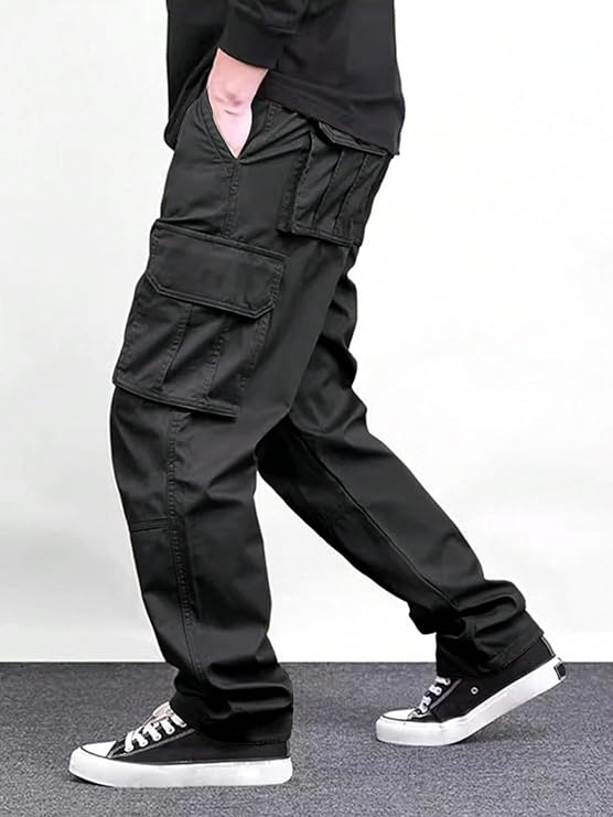 Lymio Cargo for Men | Cotton Cargo Pant | Drawstring Waist Pant - Image 7